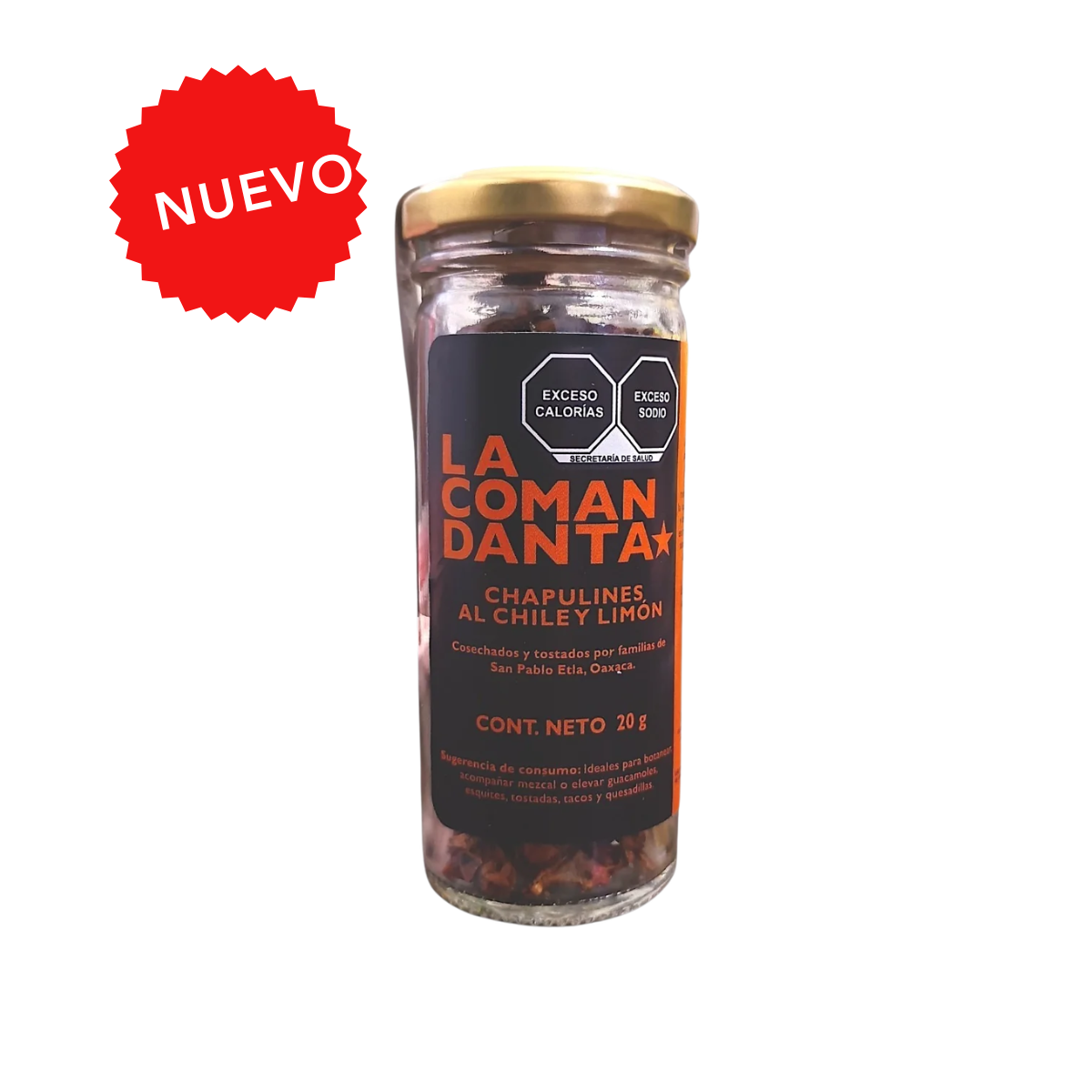 CHAPULINES AL CHILE Y LIMÓN (20g)