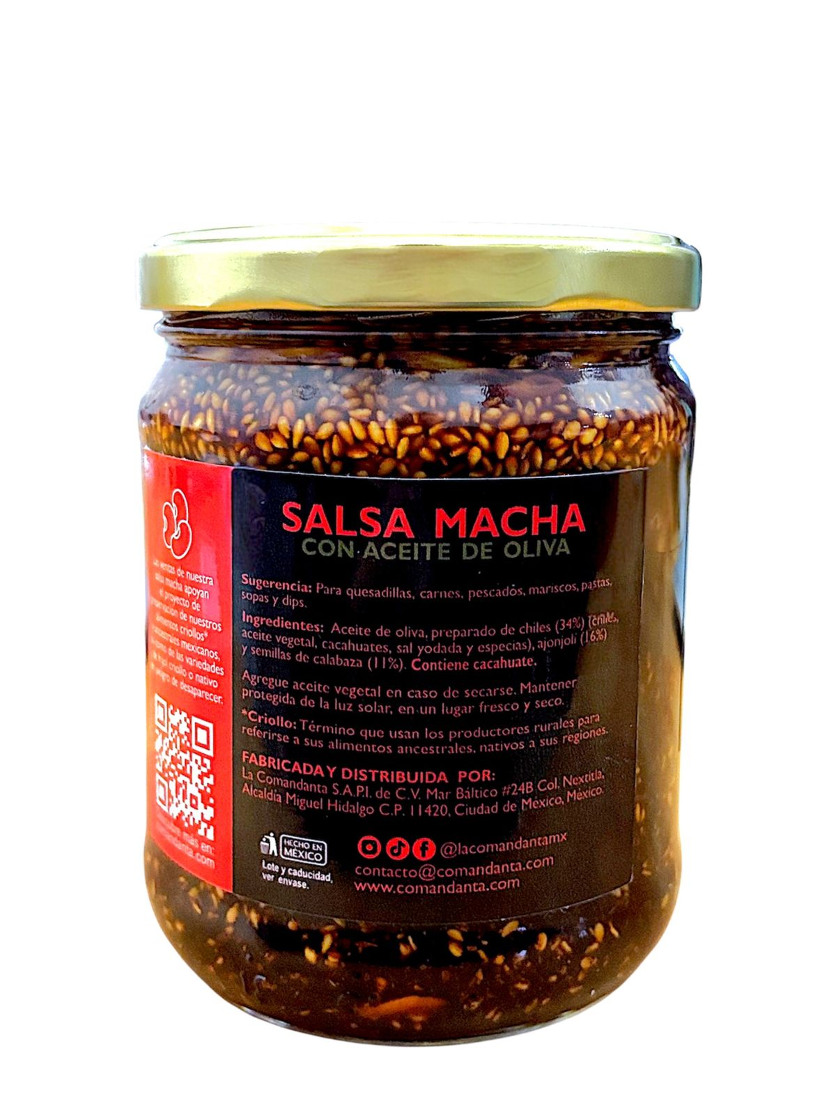 SALSA MACHA CON ACEITE DE OLIVA (420g)