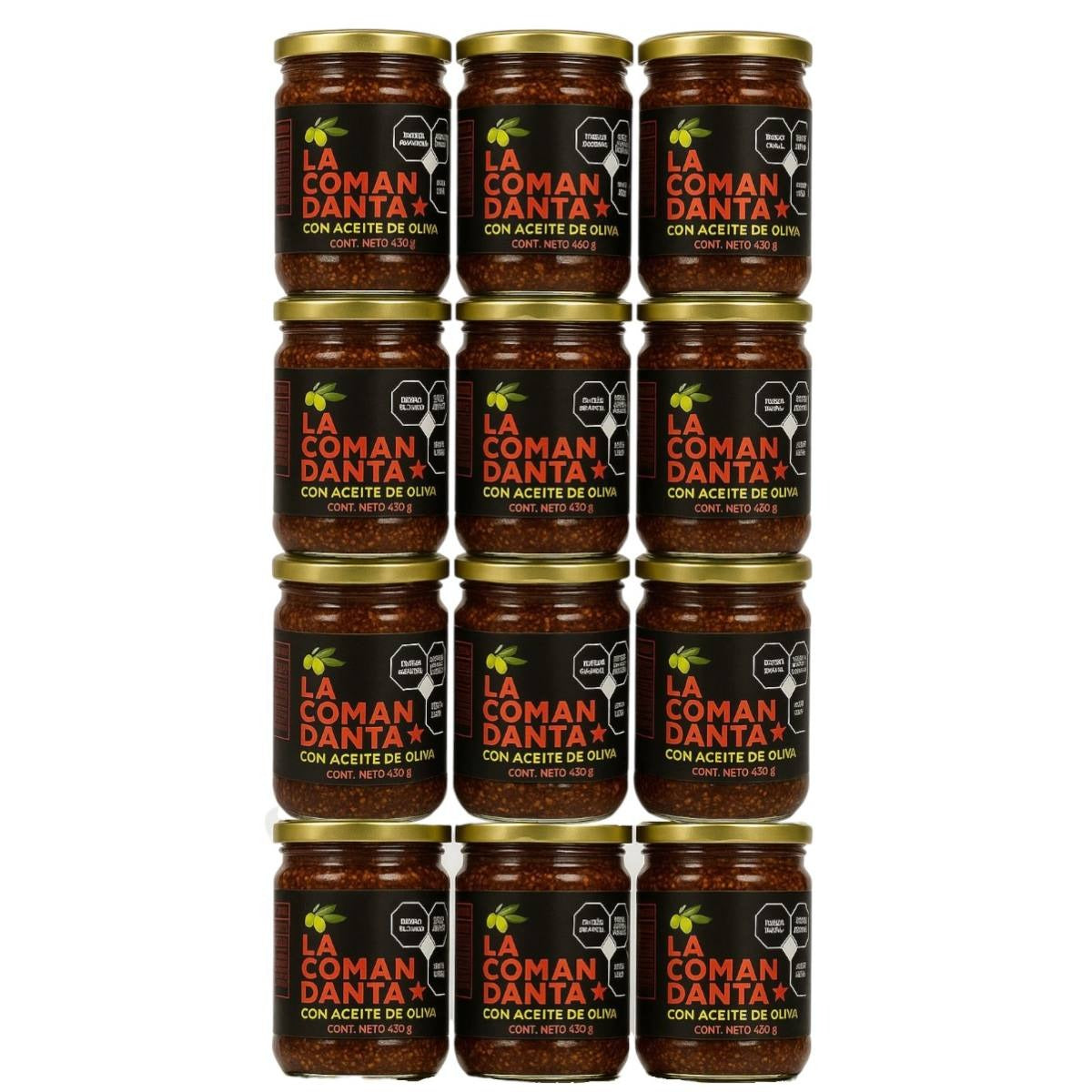 CAJA 12 PIEZAS: SALSA MACHA CON ACEITE DE OLIVA (420g)