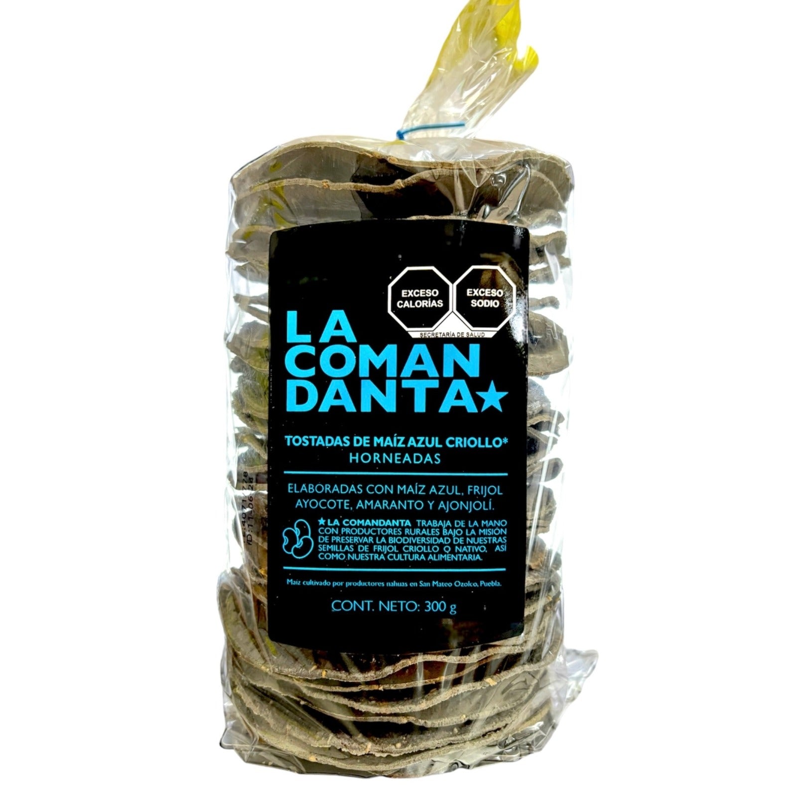 TOSTADAS HORNEADAS DE MAÍZ AZUL CRIOLLO (300g)