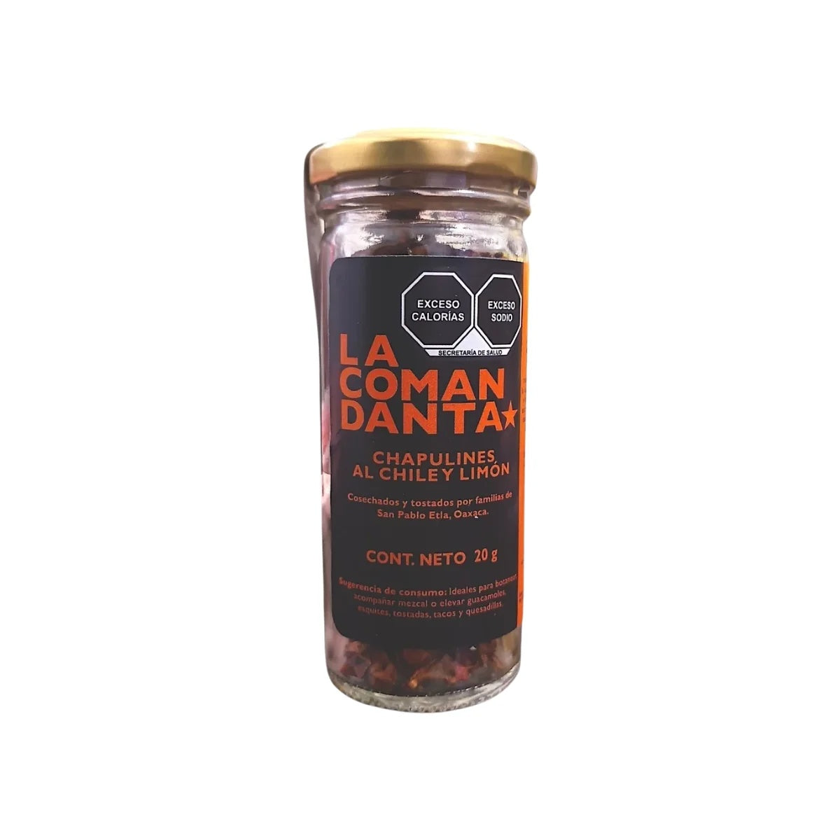 CHAPULINES AL CHILE Y LIMÓN (20g)