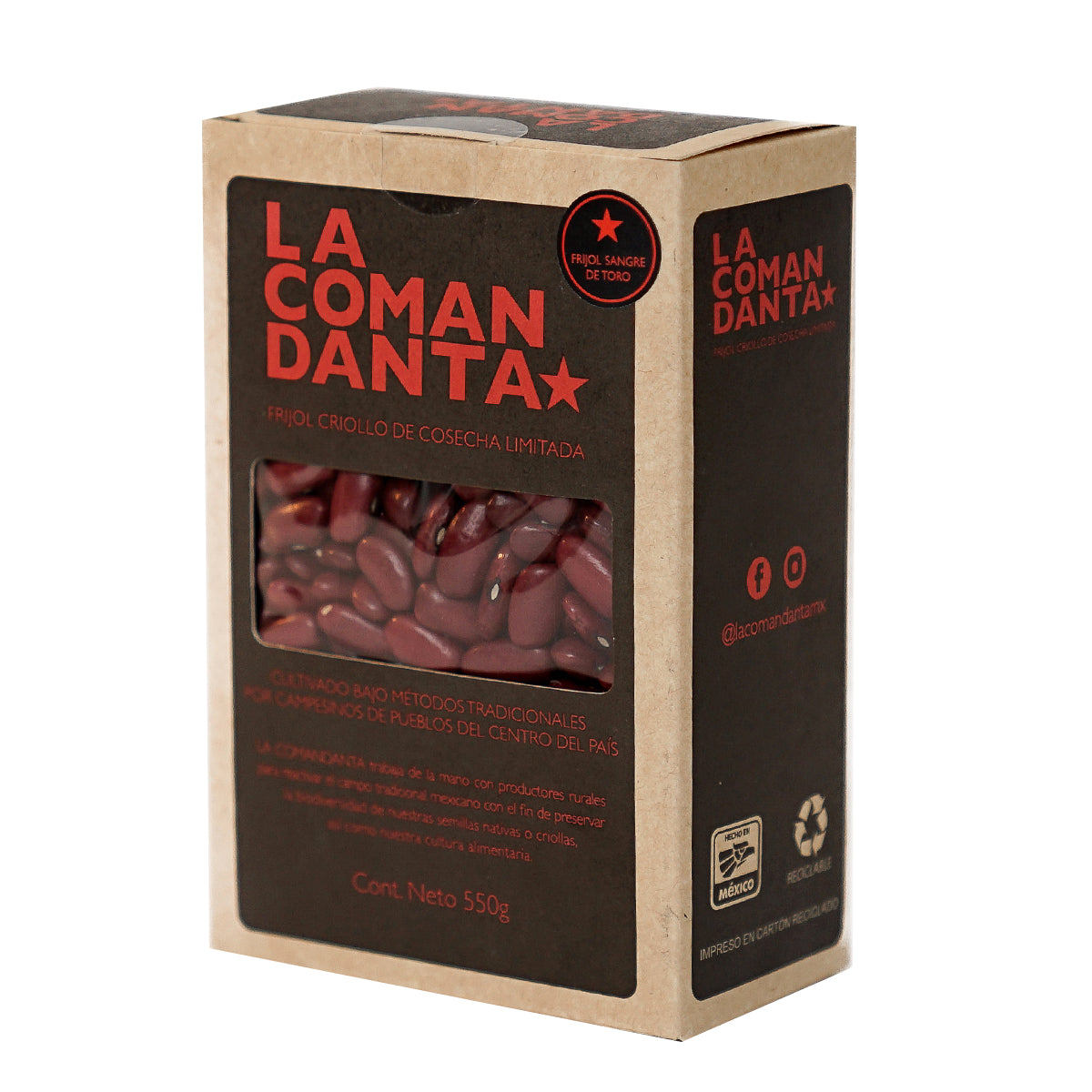 FRIJOL SANGRE DE TORO DE COSECHA LIMITADA (550g)