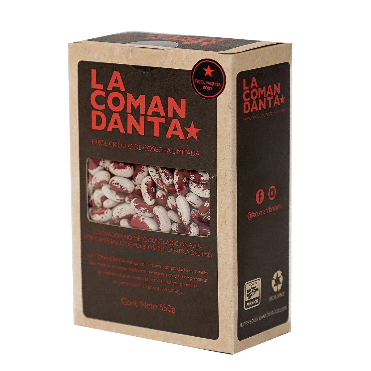 FRIJOL VAQUITA ROJO ARRIÑONADO (550g)