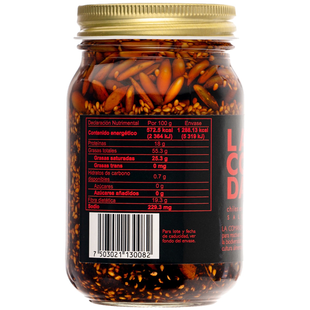 SALSA MACHA LA COMANDANTA (regular) (225g)