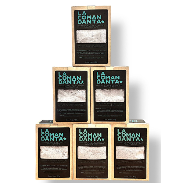 CAJA 6 PIEZAS: HARINA DE MAIZ AZUL CRIOLLO (450g)